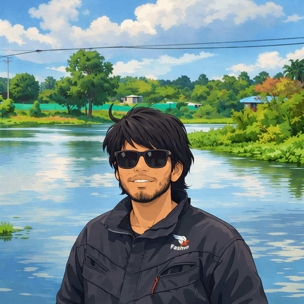 Ghibli-style portrait of Linkeshvaran